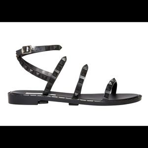 Steve Madden Travel-J studded black gladiator sandals
